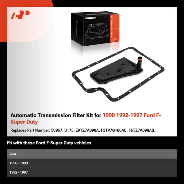 Automatic Transmission Filter Kit for 1990 1992-1997 Ford F-Super Duty