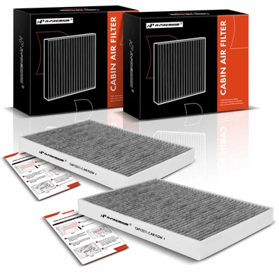 2 Pcs Activated Carbon Cabin Air Filter