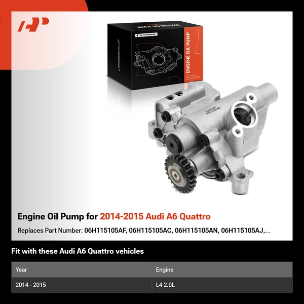 Engine Oil Pump for 2014-2015 Audi A6 Quattro