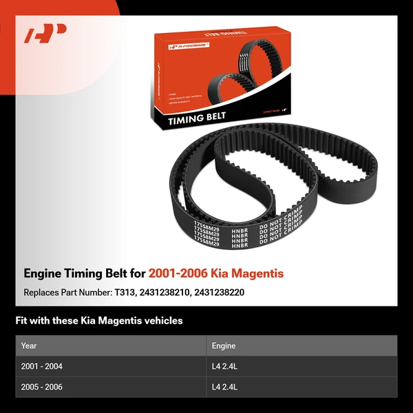 Engine Timing Belt for 2001-2006 Kia Magentis