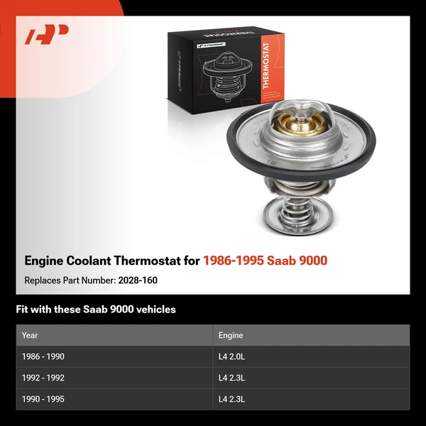 Engine Coolant Thermostat for 1986-1995 Saab 9000