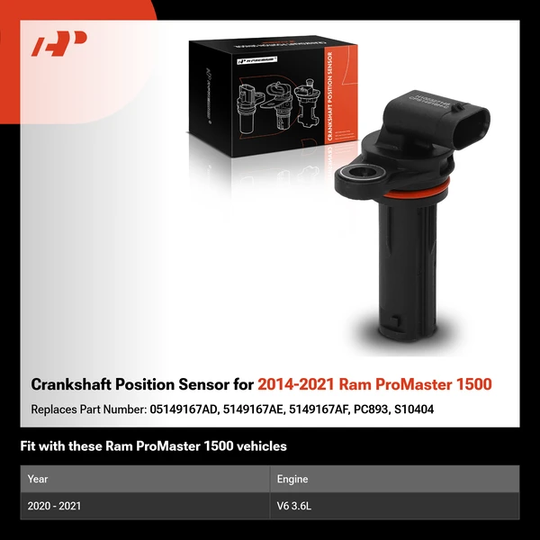 Crankshaft Position Sensor for 2014-2021 Ram ProMaster 1500
