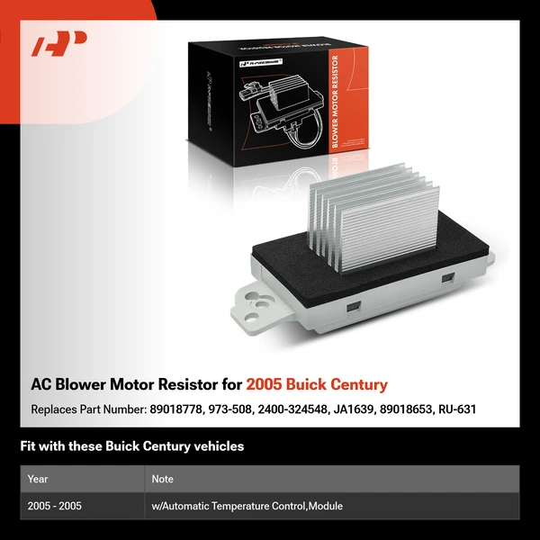 AC Blower Motor Resistor for 2005 Buick Century