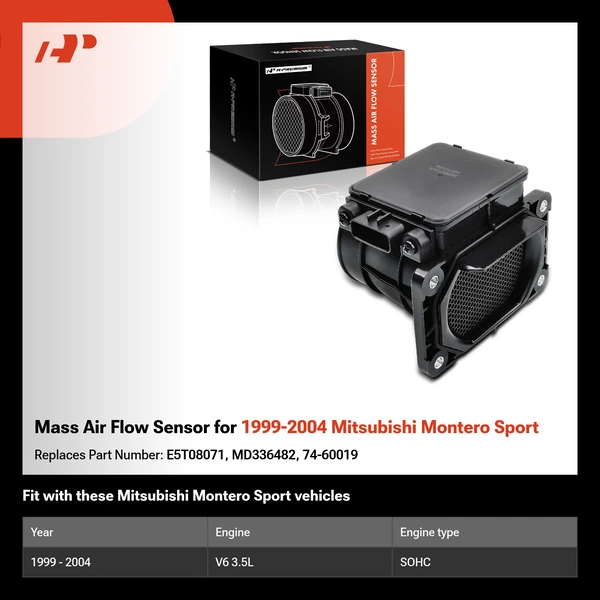 Mass Air Flow Sensor for 1999-2004 Mitsubishi Montero Sport