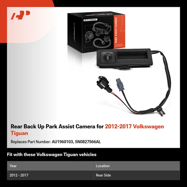 Rear Back Up Park Assist Camera for 2012-2017 Volkswagen Tiguan