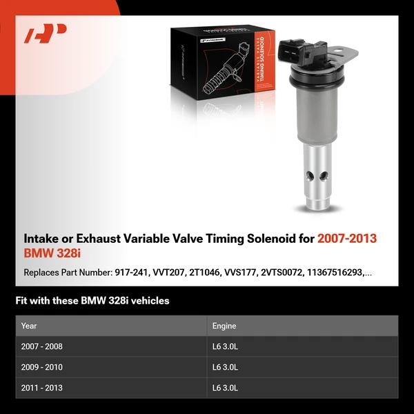 Intake or Exhaust Variable Valve Timing Solenoid for 2007-2013 BMW 328i
