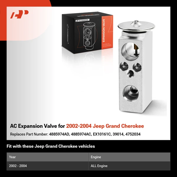 AC Expansion Valve for 2002-2004 Jeep Grand Cherokee