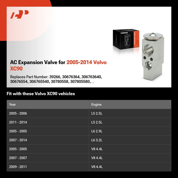 AC Expansion Valve for 2005-2014 Volvo XC90