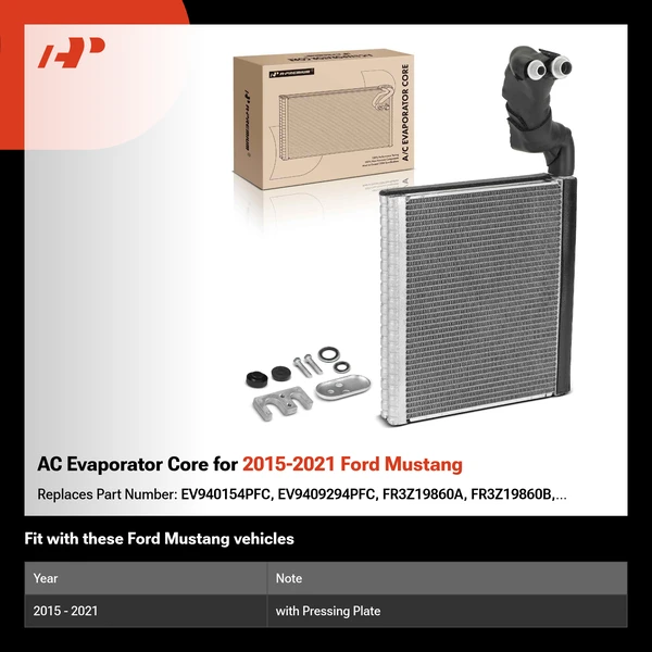 AC Evaporator Core for 2015-2021 Ford Mustang