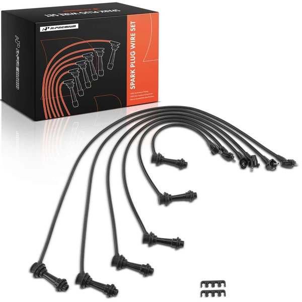 6 Pcs Spark Plug Wire Set for 1987-1992 Toyota Supra