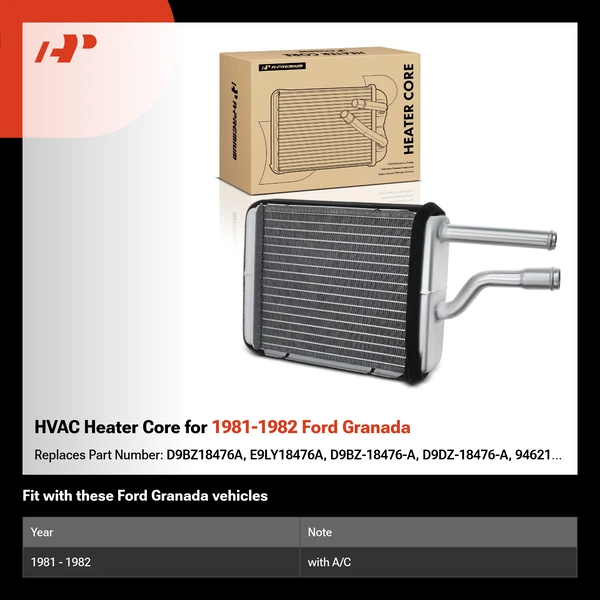 HVAC Heater Core for 1981-1982 Ford Granada