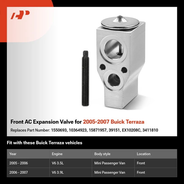 Front AC Expansion Valve for 2005-2007 Buick Terraza
