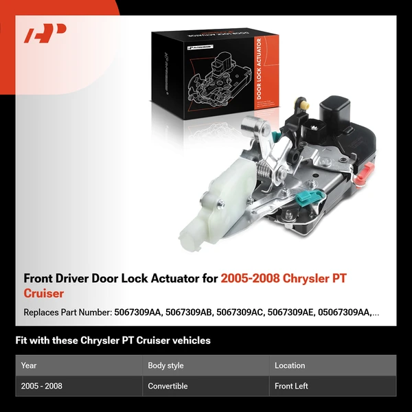 Front Driver Door Lock Actuator for 2005-2008 Chrysler PT Cruiser