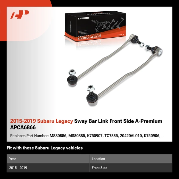 2015-2019 Subaru Legacy Sway Bar Link Front Side A-Premium APCA6866