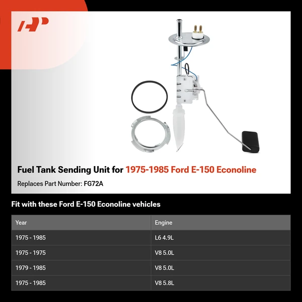 Fuel Tank Sending Unit for 1975-1985 Ford E-150 Econoline