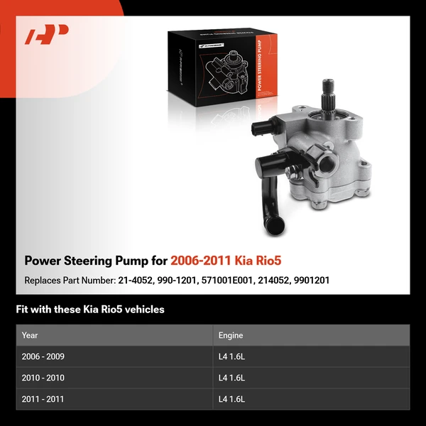 Power Steering Pump for 2006-2011 Kia Rio5