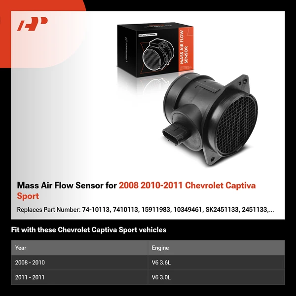 Mass Air Flow Sensor for 2008 2010-2011 Chevrolet Captiva Sport