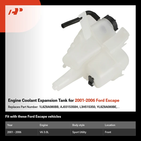 Engine Coolant Expansion Tank for 2001-2006 Ford Escape