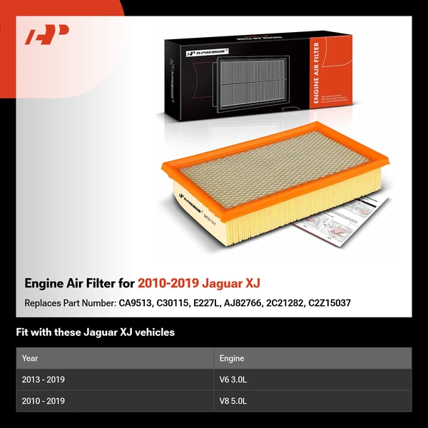 Engine Air Filter for 2010-2019 Jaguar XJ