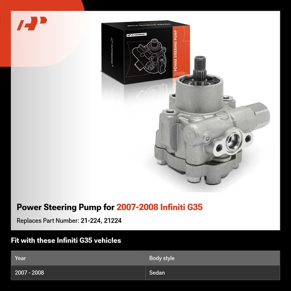 Power Steering Pump for 2007-2008 Infiniti G35