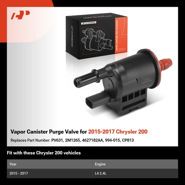 Vapor Canister Purge Valve for 2015-2017 Chrysler 200