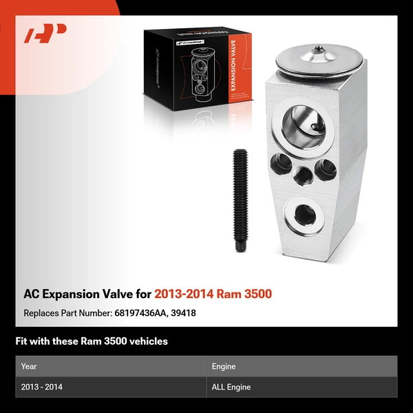 AC Expansion Valve for 2013-2014 Ram 3500