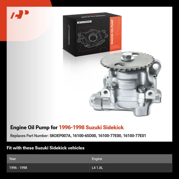 Engine Oil Pump for 1996-1998 Suzuki Sidekick