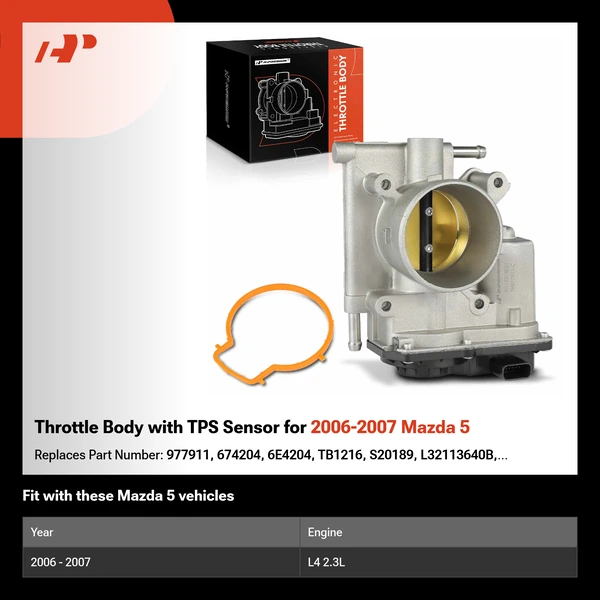 Throttle Body with TPS Sensor for 2006-2007 Mazda 5