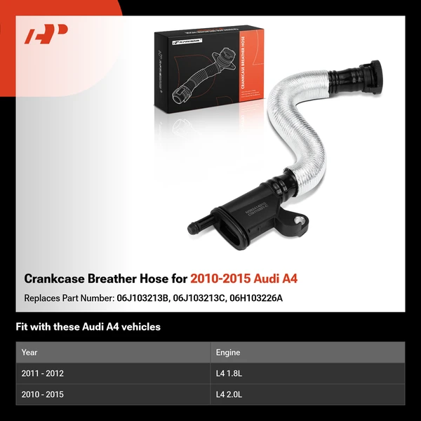 Crankcase Breather Hose for 2010-2015 Audi A4
