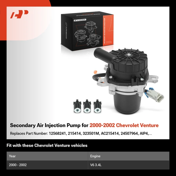 Secondary Air Injection Pump for 2000-2002 Chevrolet Venture