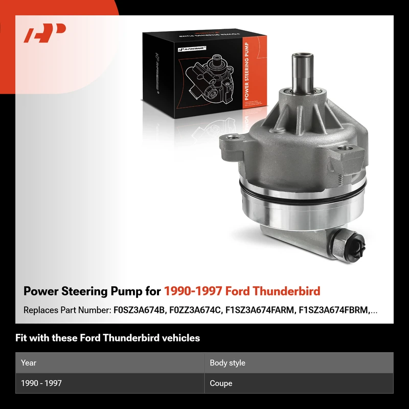 Power Steering Pump for 1990-1997 Ford Thunderbird