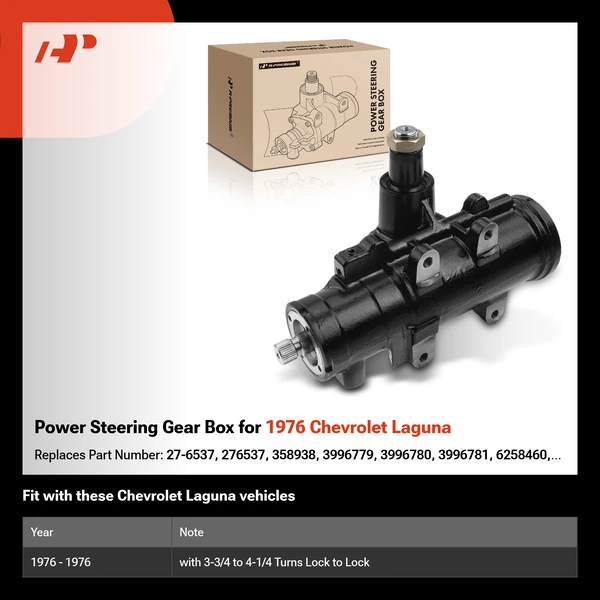 Power Steering Gear Box for 1976 Chevrolet Laguna