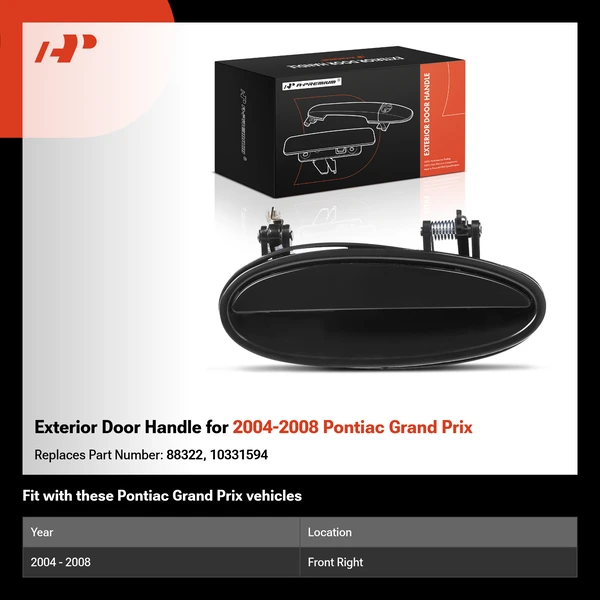 Exterior Door Handle for 2004-2008 Pontiac Grand Prix