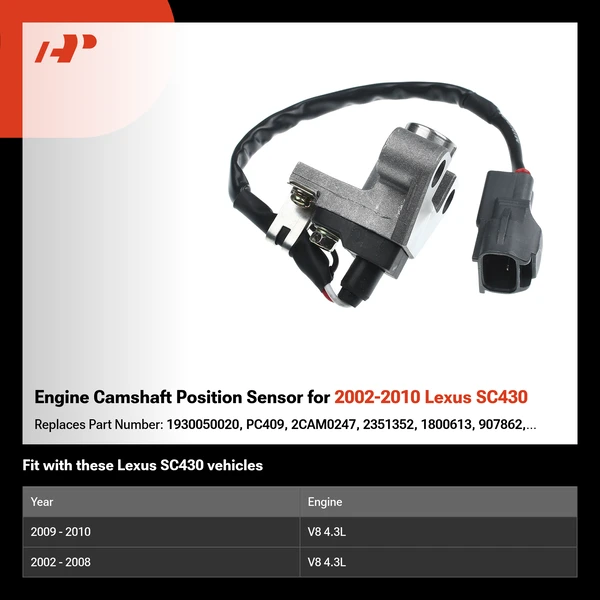 Engine Camshaft Position Sensor for 2002-2010 Lexus SC430