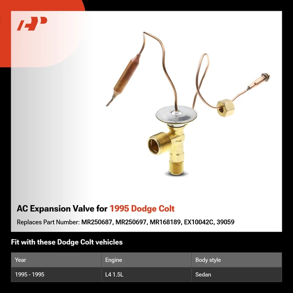 AC Expansion Valve for 1995 Dodge Colt