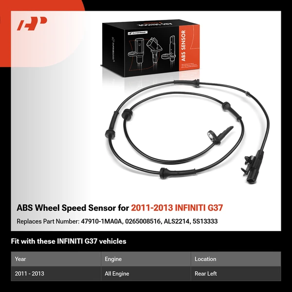 ABS Wheel Speed Sensor for 2011-2013 INFINITI G37
