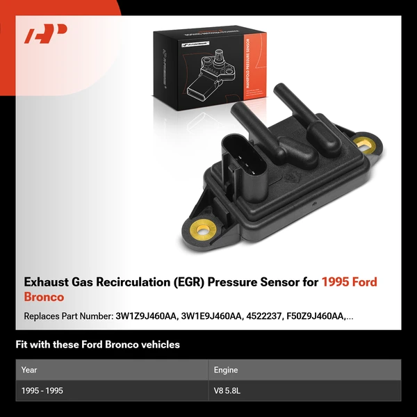 Exhaust Gas Recirculation (EGR) Pressure Sensor for 1995 Ford Bronco