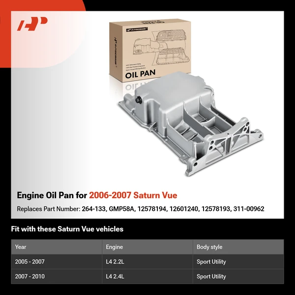 Engine Oil Pan for 2006-2007 Saturn Vue