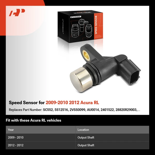 Speed Sensor for 2009-2010 2012 Acura RL