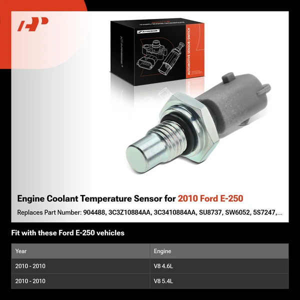 Engine Coolant Temperature Sensor for 2010 Ford E-250
