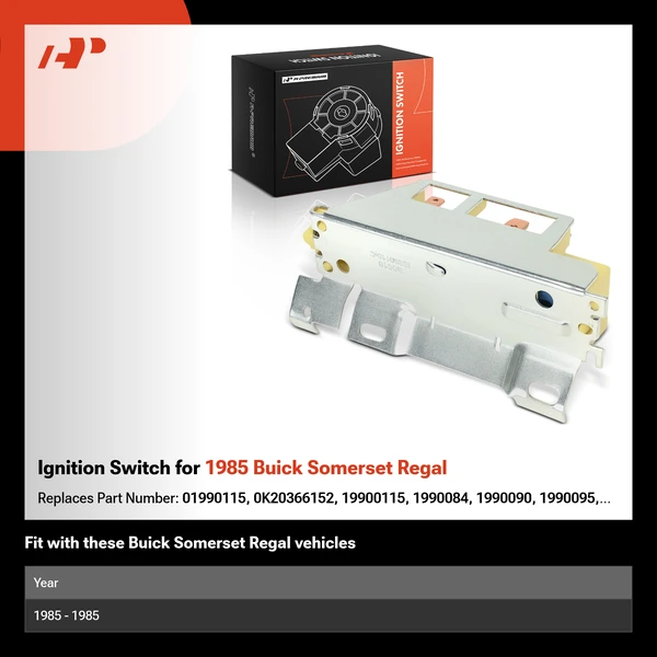 Ignition Switch for 1985 Buick Somerset Regal