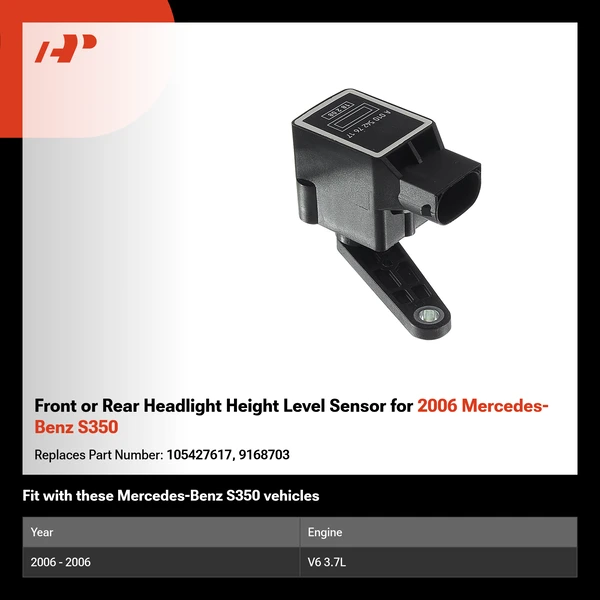 Front or Rear Headlight Height Level Sensor for 2006 Mercedes-Benz S350