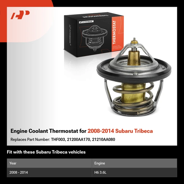 Engine Coolant Thermostat for 2008-2014 Subaru Tribeca