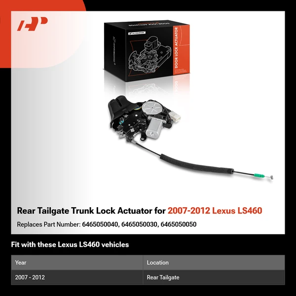 Rear Tailgate Trunk Lock Actuator for 2007-2012 Lexus LS460