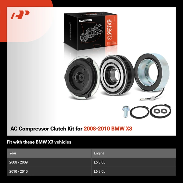 AC Compressor Clutch Kit for 2008-2010 BMW X3
