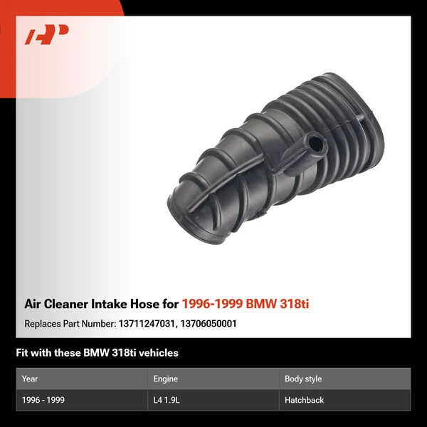 Air Cleaner Intake Hose for 1996-1999 BMW 318ti