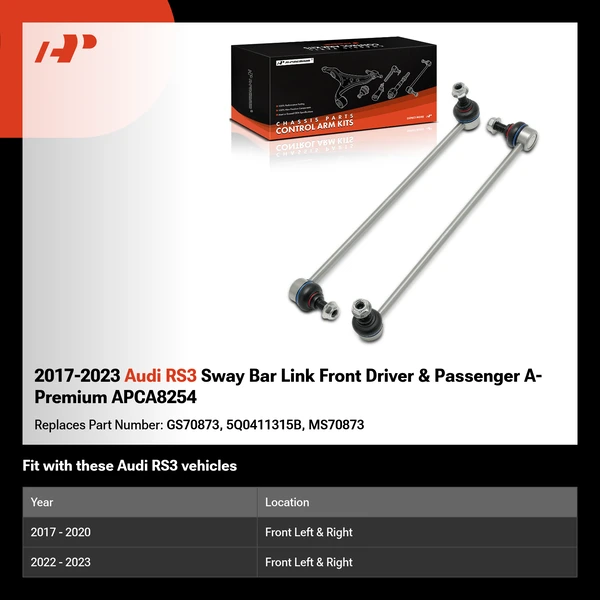 2017-2023 Audi RS3 Sway Bar Link Front Driver & Passenger A-Premium APCA8254