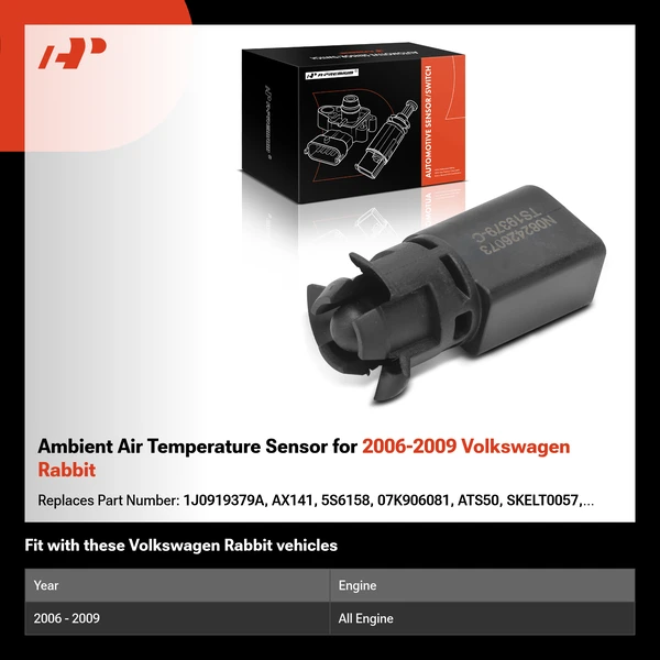 Ambient Air Temperature Sensor for 2006-2009 Volkswagen Rabbit