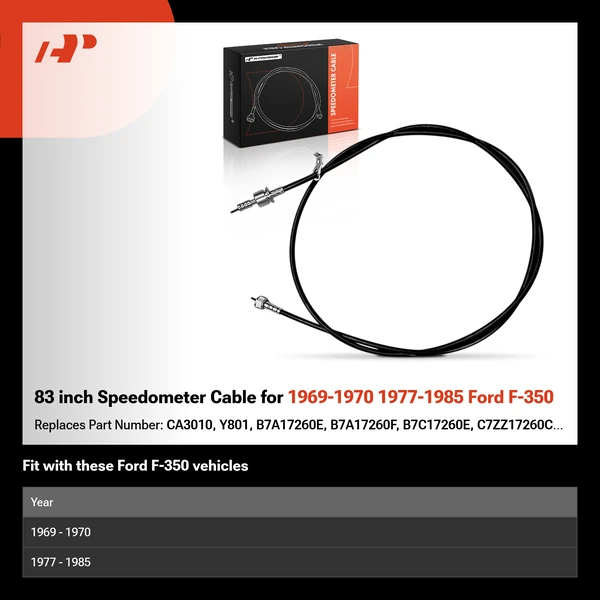 83 inch Speedometer Cable for 1969-1970 1977-1985 Ford F-350