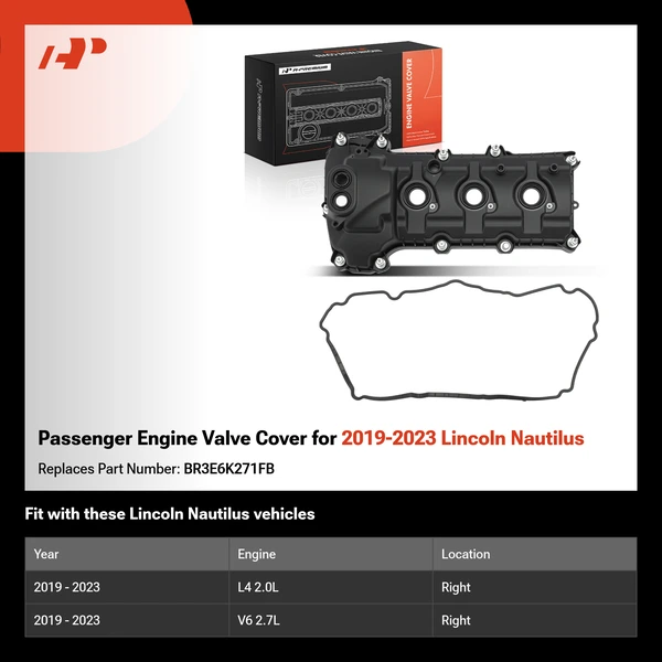 Passenger Engine Valve Cover for 2019-2023 Lincoln Nautilus